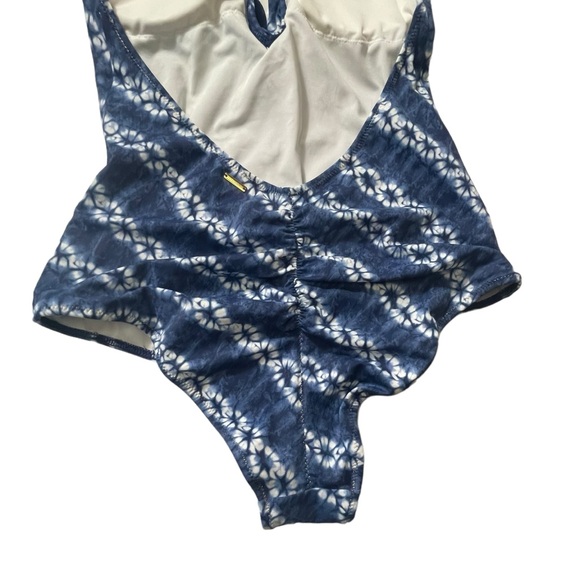 Victorias Secret Tie Dye Flouncy Plunge One Piece Cheeky Sexy Swimsuit Medium M - Picture 6 of 15